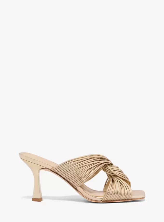 Alessia Metallic Mule Sandal Alessia Metallic Mule Sandal