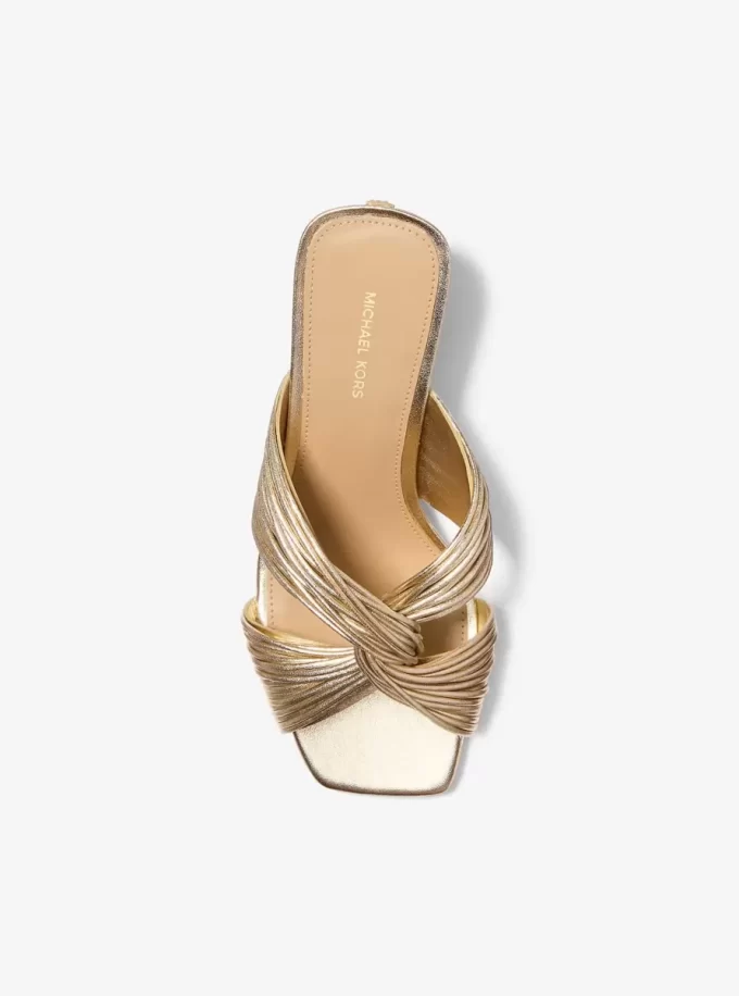 Alessia Metallic Mule Sandal Alessia Metallic Mule Sandal