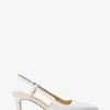 Alora Snake Embossed Leather Slingback Pump Alora Snake Embossed Leather Slingback Pump