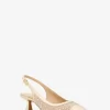 Amali Embellished Metallic Pump