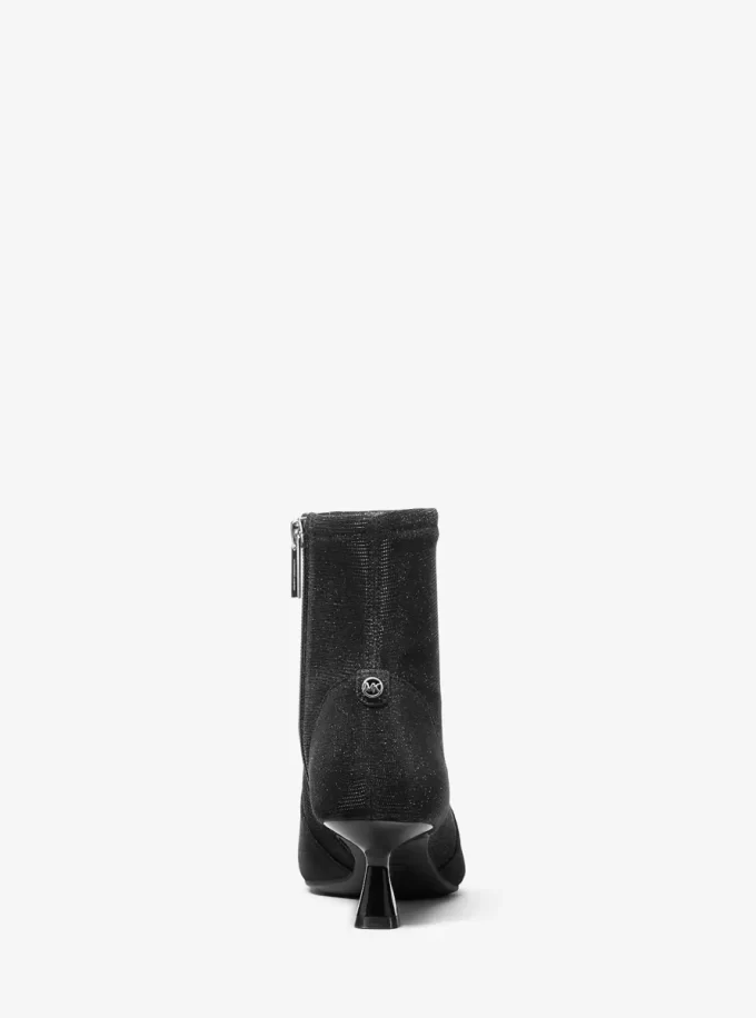 Amali Glitter Chain-Mesh Kitten Boot Amali Glitter Chain-Mesh Kitten Boot