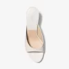 Arianna Crocodile Embossed Leather Mule