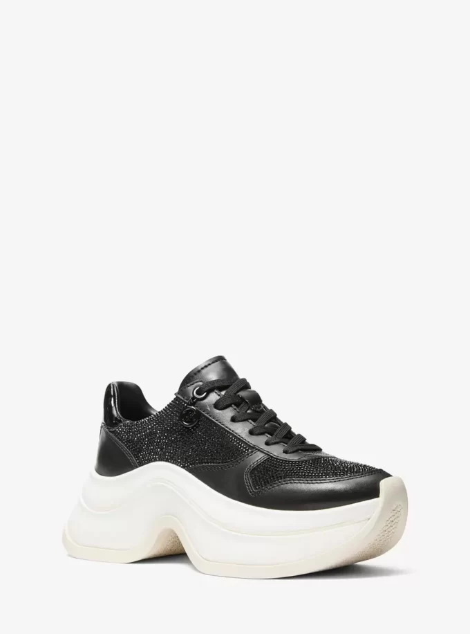 Arla Embellished Leather Trainer Arla Embellished Leather Trainer