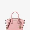 Avril Extra-Small Leather and Suede Satchel