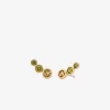 Bezel Cubic Zirconia Crawler Earrings