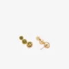 Bezel Cubic Zirconia Crawler Earrings