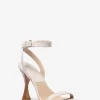 Bianca Crocodile Embossed Leather Sandal