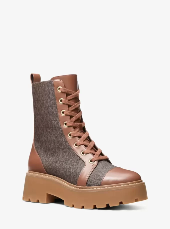 Blake Signature Logo and Leather Boot