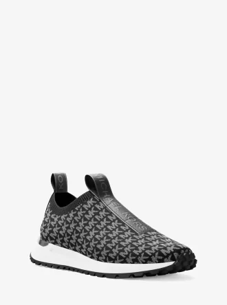 Bodie Metallic Logo Knit Slip-On Sneaker