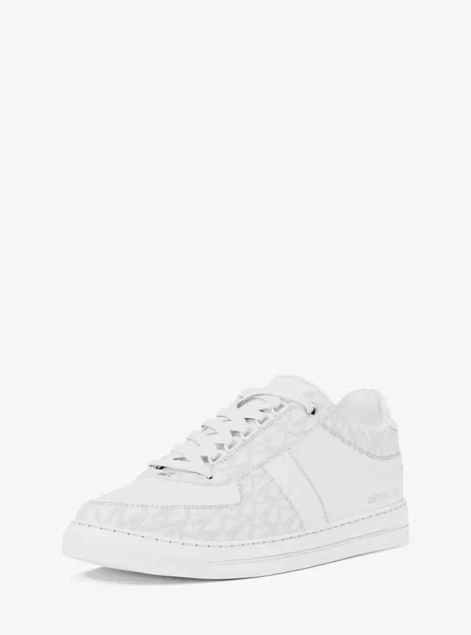 Brady Signature Logo and Leather Sneaker Brady Signature Logo and Leather Sneaker