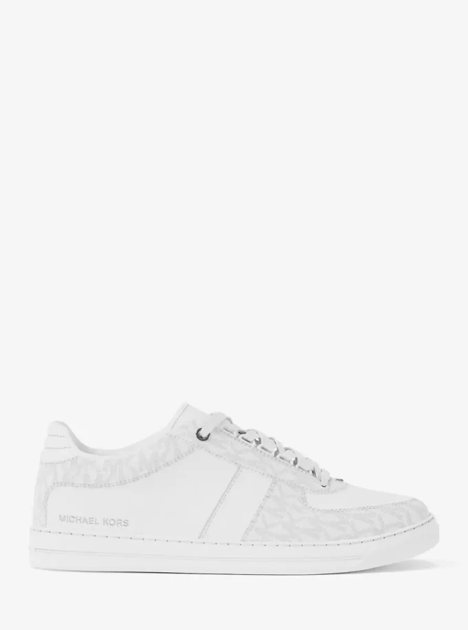 Brady Signature Logo and Leather Sneaker Brady Signature Logo and Leather Sneaker