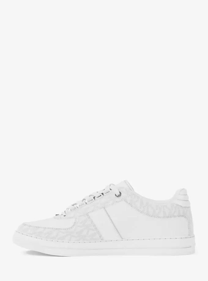 Brady Signature Logo and Leather Sneaker Brady Signature Logo and Leather Sneaker