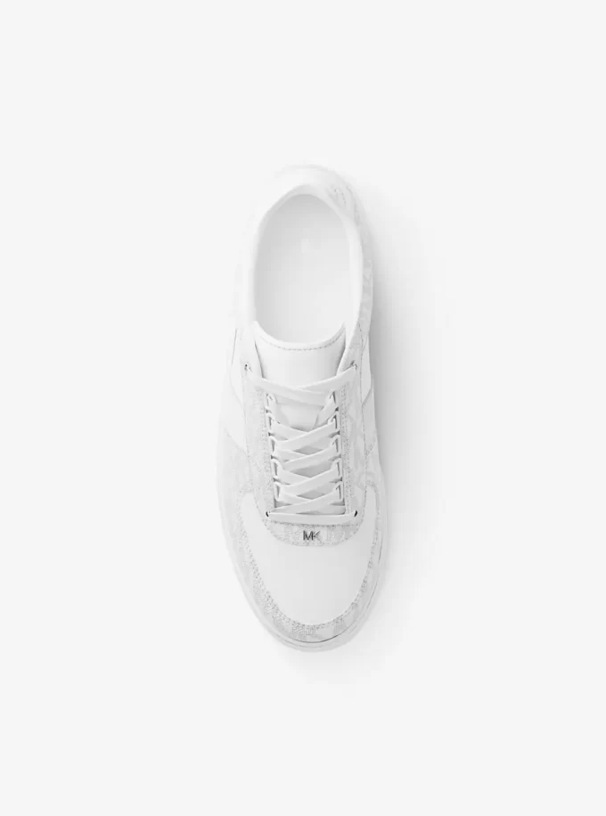 Brady Signature Logo and Leather Sneaker Brady Signature Logo and Leather Sneaker