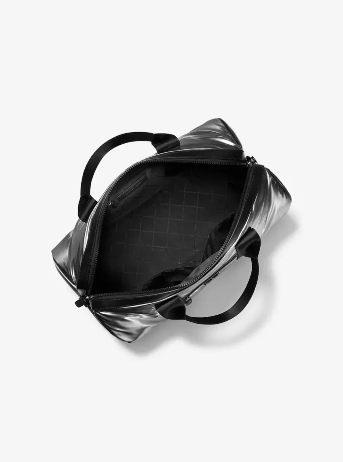 Brooklyn Medium Metallic Puffy Duffel Bag