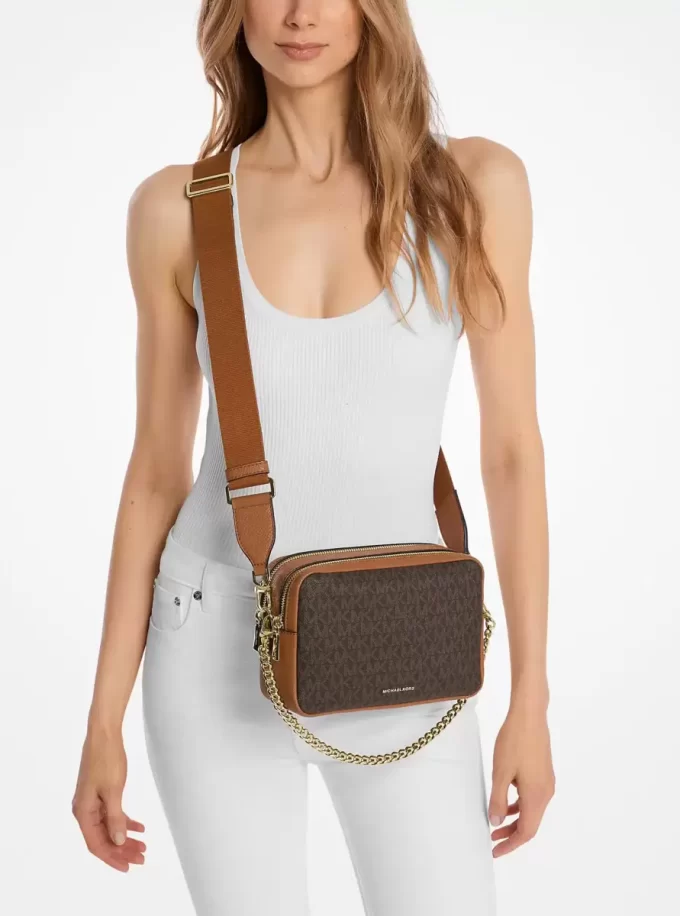 Bryant Medium Signature Logo Camera Crossbody Bag Bryant Medium Signature Logo Camera Crossbody Bag