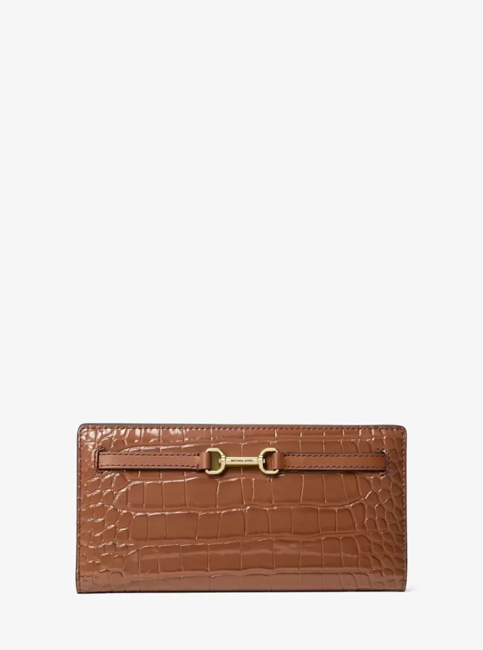 Carson Large Crocodile Embossed Wallet Carson Large Crocodile Embossed Wallet