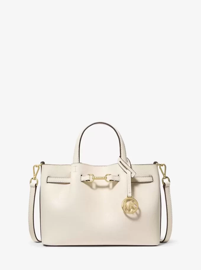 Carson Small Pebbled Leather Satchel