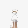 Chrissy Crocodile Embossed Leather Sandal