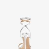 Chrissy Metallic Python Embossed Leather Sandal