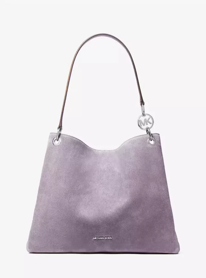 Christina Large Suede Shoulder Bag
