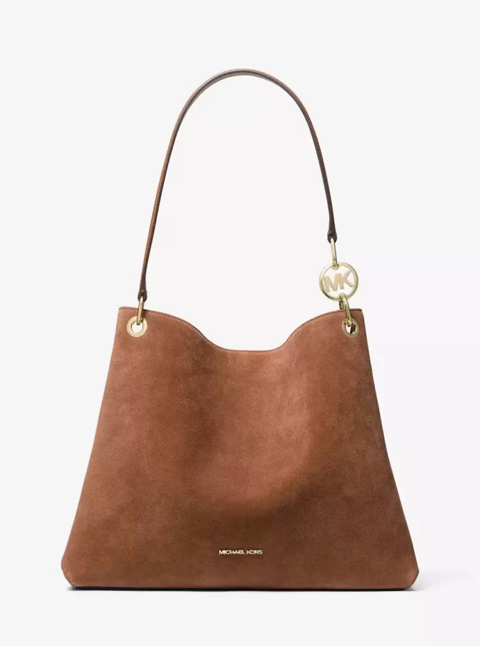 Christina Large Suede Shoulder Bag