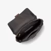 Colby Logo Embossed Burnished Leather Messenger Bag Colby Logo Embossed Burnished Leather Messenger Bag