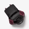 Colby Medium Logo Embossed Burnished Leather Backpack Colby Medium Logo Embossed Burnished Leather Backpack