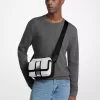 Cooper Medium Signature Logo Stripe Camera Crossbody Bag
