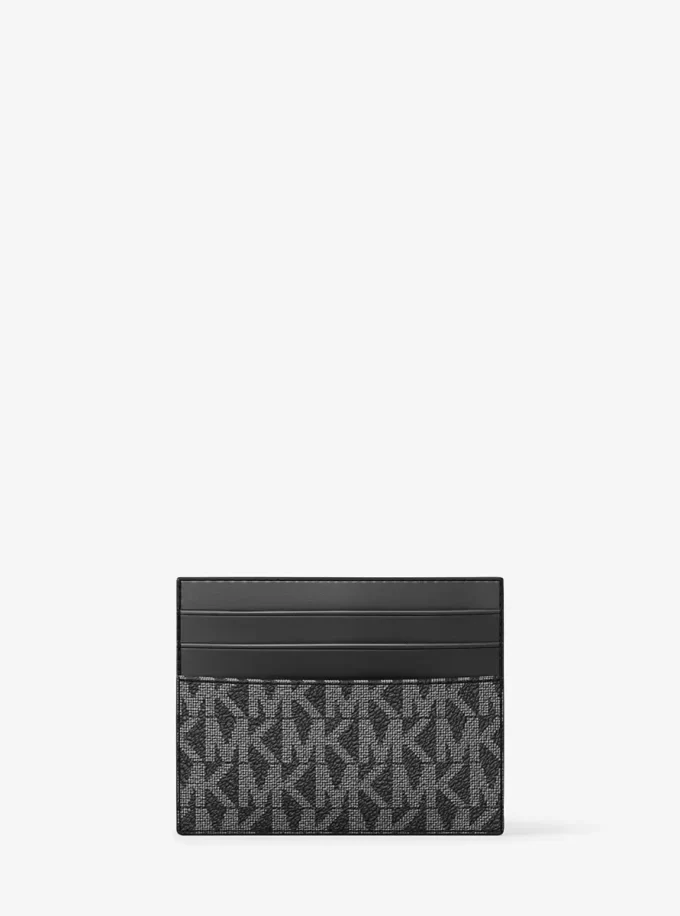 Cooper Striped Signature Logo Card Case
