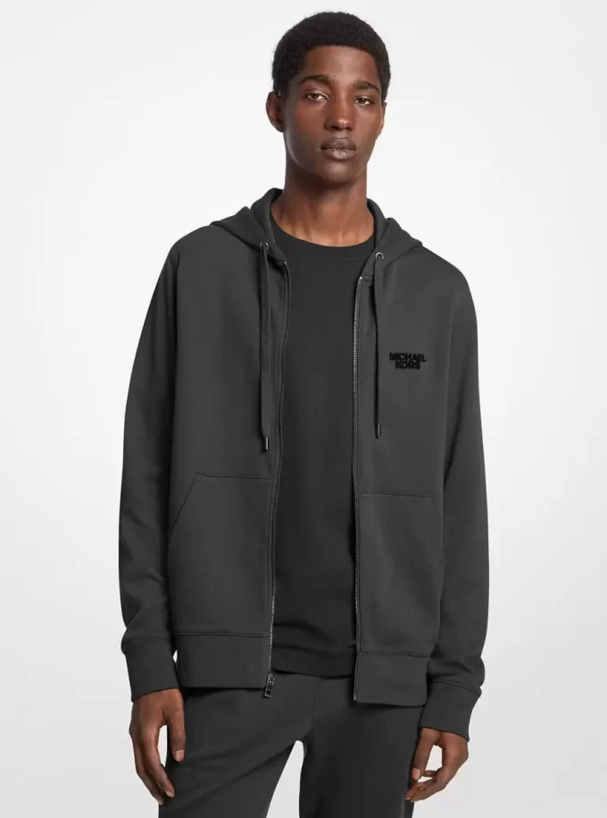 Cotton Blend Zip-Up Hoodie Cotton Blend Zip-Up Hoodie
