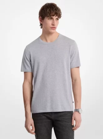 Cotton Short-Sleeve Sweater