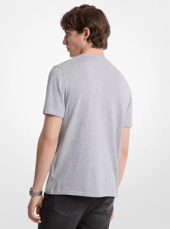Cotton Short-Sleeve Sweater Cotton Short-Sleeve Sweater