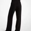Crepe Wide-Leg Pants
