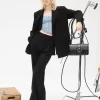 Crepe Wide-Leg Pants