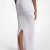 Crocheted Viscose Blend Maxi Skirt