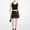 Crocodile Embossed Mini Skirt Crocodile Embossed Mini Skirt