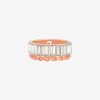 Cubic Zirconia Double Layered Ring