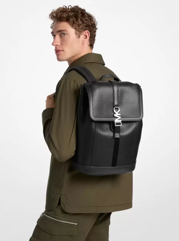 Cyrus Pebbled Leather Backpack Cyrus Pebbled Leather Backpack