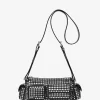 Dakota Small Studded Suede Shoulder Bag