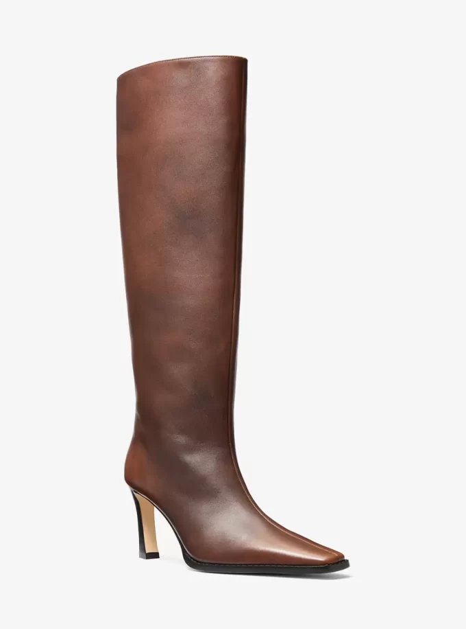 Darrah Burnished Leather Boot Darrah Burnished Leather Boot
