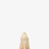 Darrah Crackled Metallic Leather Pump