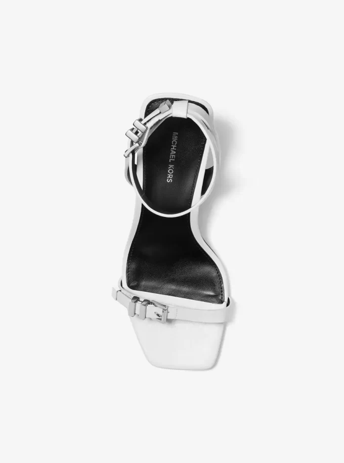 Darrington Crackled Leather Sandal