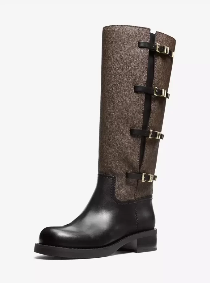 Darrington Signature Logo and Leather Boot