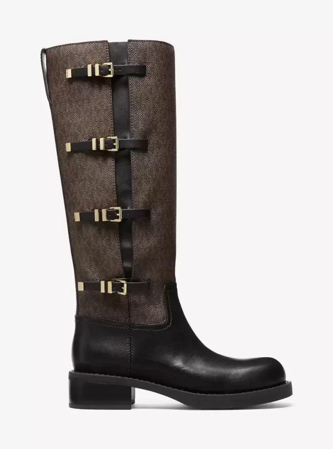 Darrington Signature Logo and Leather Boot