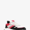 Dax Color-Block Leather and Suede Trainer
