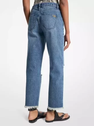 Distressed Denim Jeans