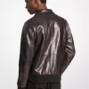 Distressed Leather Harrington Jacket Distressed Leather Harrington Jacket