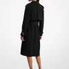Draped Woven Trench Coat Draped Woven Trench Coat