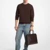 Edison Medium Scratch-Resistant Leather Briefcase