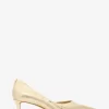 Elyse Crackled Metallic Leather Kitten Pump